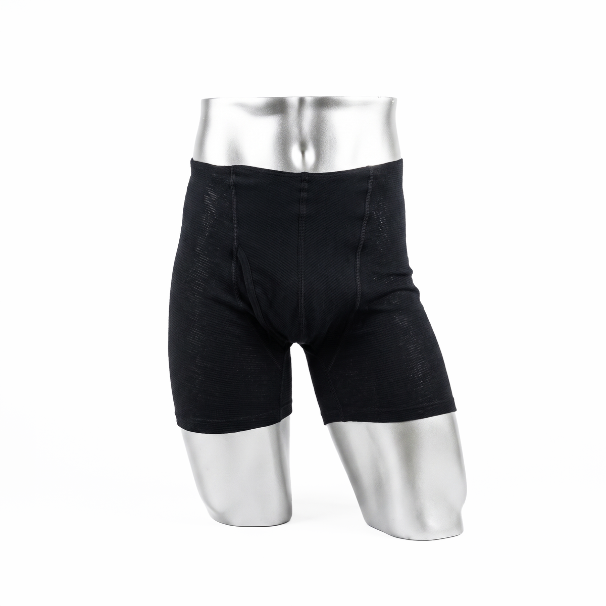 SIDO 包帯パンツ ウエストゴムなし ロングボクサーパンツ ブラック