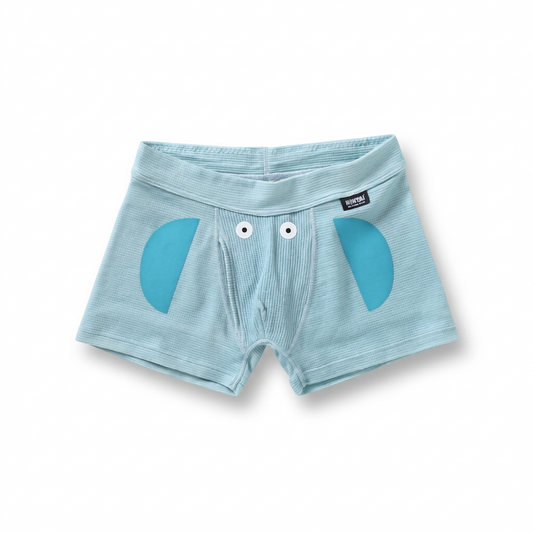 HOHTAI®︎ 包帯パンツ 遊びほーたい ゾウブルー ショートボクサー｜蒸れにくい 肌にやさしい メンズインナー SIDO
