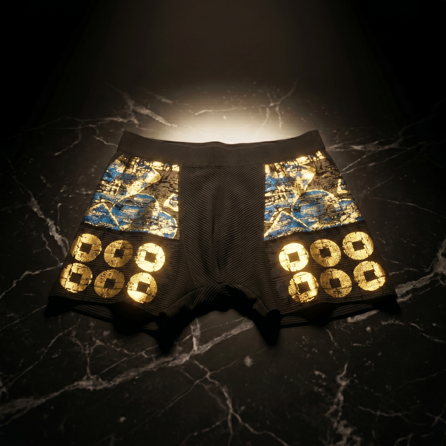 SIDO 包帯パンツ 真田昌幸 甲冑パンツ SAMURAI ショートボクサー｜HOHTAI®︎生地 メンズボクサーパンツ
