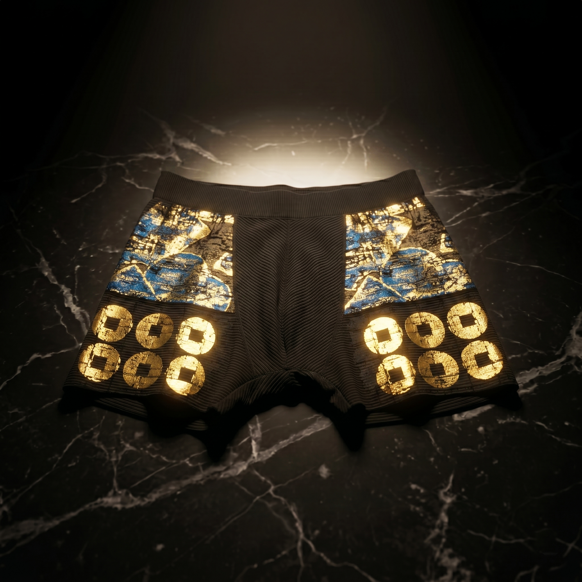 SIDO 包帯パンツ 真田昌幸 甲冑パンツ SAMURAI ショートボクサー｜HOHTAI®︎生地 メンズボクサーパンツ