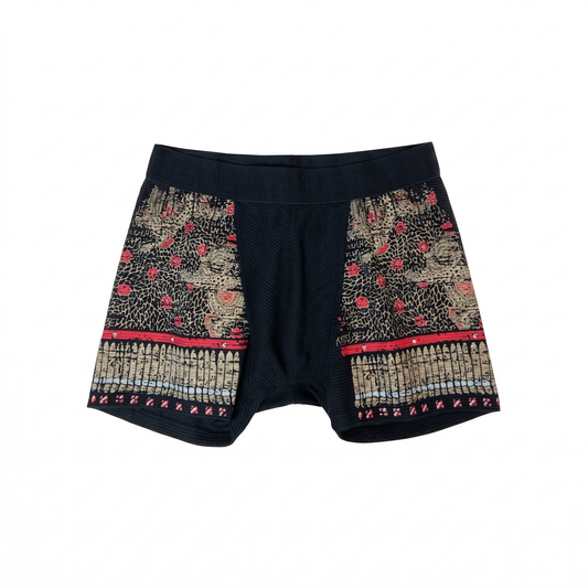SIDO 包帯パンツ 武田信玄 甲冑パンツ SAMURAI ショートボクサー｜HOHTAI®︎生地 メンズボクサーパンツ